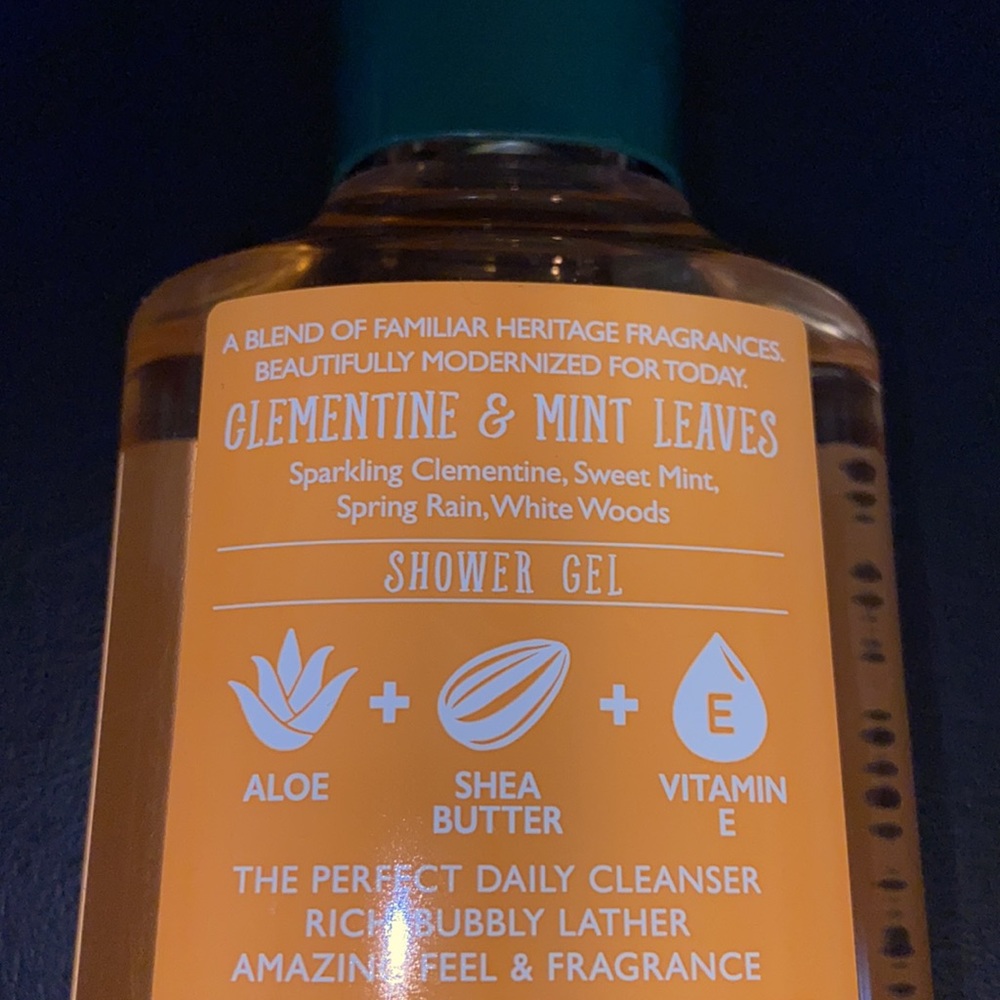 NEW: CLEMENTINE & MINT LEAVES Shower Gel Body Wash - Picture 7 of 8
